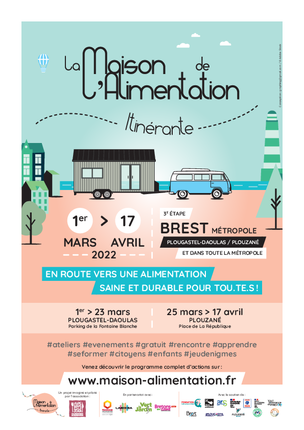Dans le cadre du plan alimentaire métropolitain, la Maison de l'alimentation itinérante fait étape à Brest Métropole pour sensibiliser à l'alimentation durable.