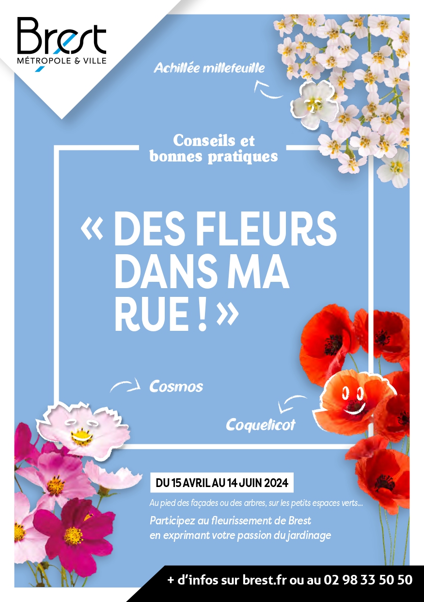 "Des fleurs dans ma rue !" Démarche participative de Brest Métropole et Ville de Brest