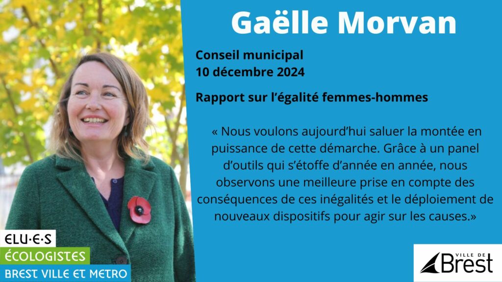 Gaëlle Morvan sur l'égalité femmes-hommes