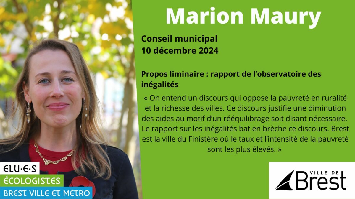 Propos Liminaire de Marion Maury sur la pauvreté