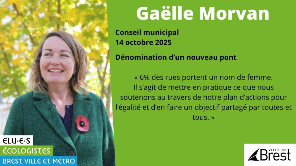 Gaëlle Morvan Dénomination du nouveau pont